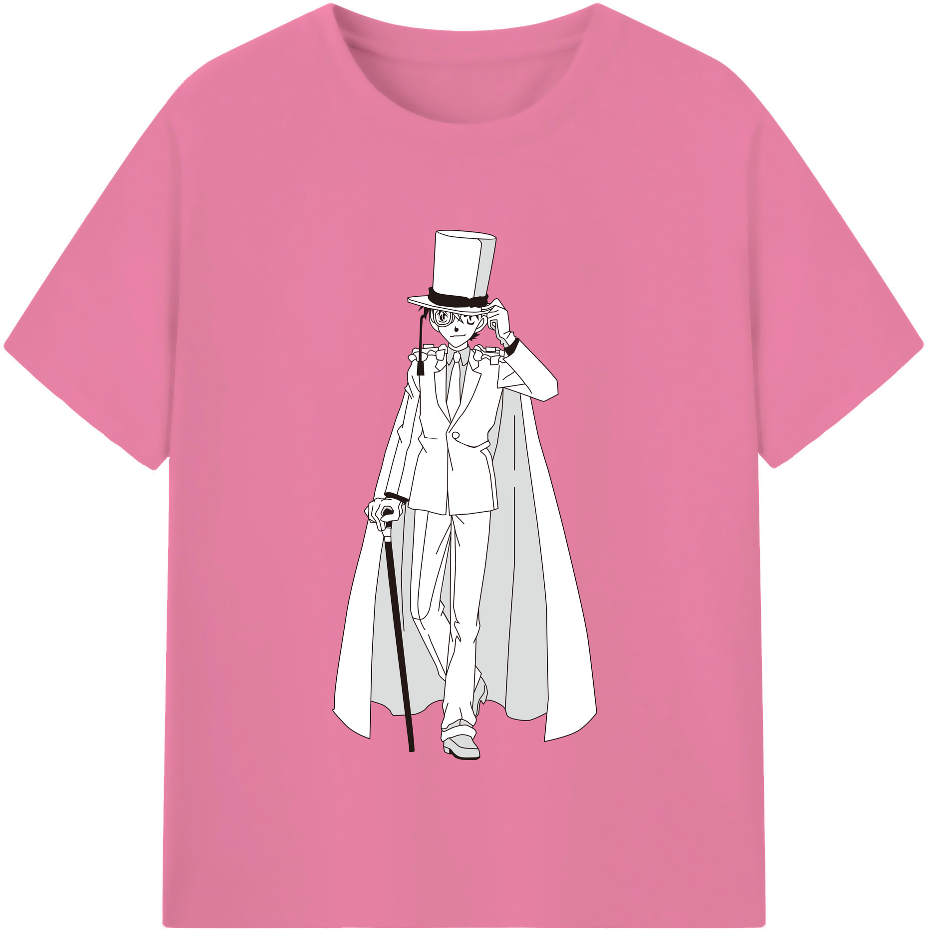 （画像用） 名探偵コナン くろば かいと Detective Conan Kuroba Kaito 綿100％半袖Tシャツ（フロントプリント）